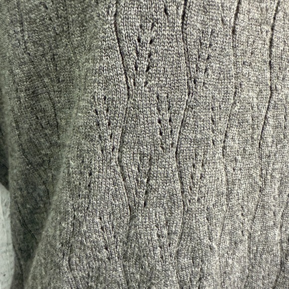 Melrose Chic New York Turtleneck Sweater Women's XL Fitted Gray Lightweight Y2K - Picture 13 of 14